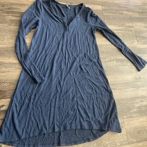Z Supply Navy Long Sleeve Dress
